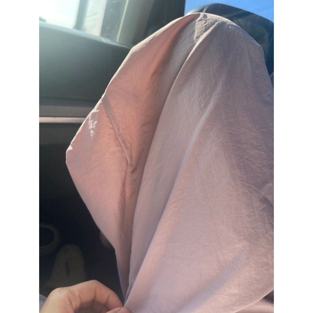 Jiashucheng Quần Ống Rộng Dáng Suông Màu Hồng Mát Mẻ Phong Cách Hàn Quốc Thời Trang Mùa Hè Mới Cho Nữ