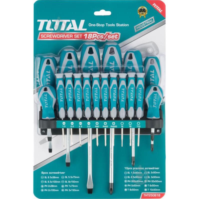 Bộ 18 tua vít Total THT250618