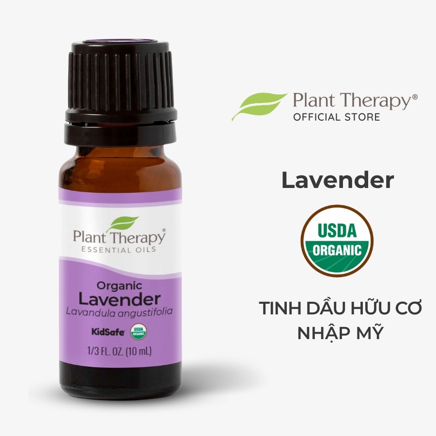 Tinh dầu hữu cơ Hoa Oải Hương (Lavender) Plant Therapy - Organic kidsafe essential oil 10mL, 30mL, 100mL