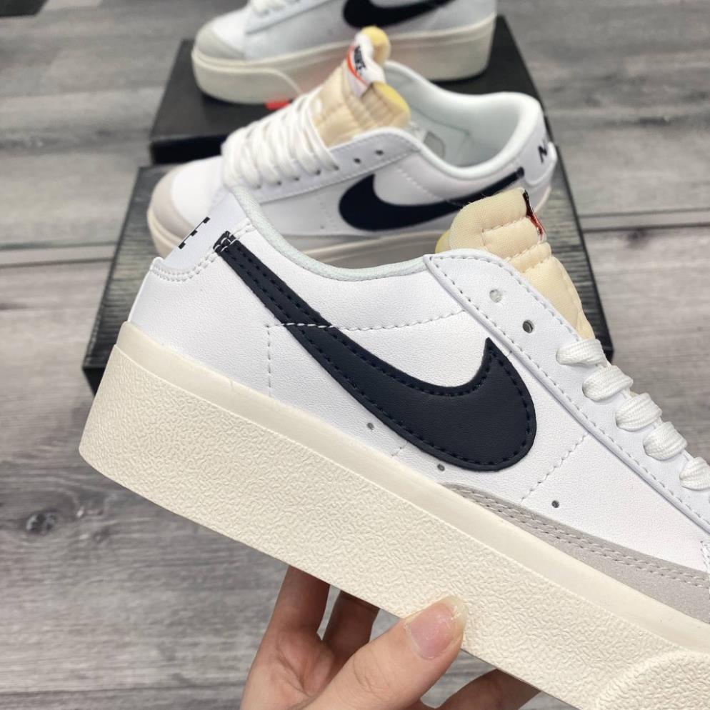 GIÀY THỂ THAO BLAZER PLATFORM ĐẾ CAO TRẮNG ĐEN Giày Blazer Low Platform “White/Black” đế cao