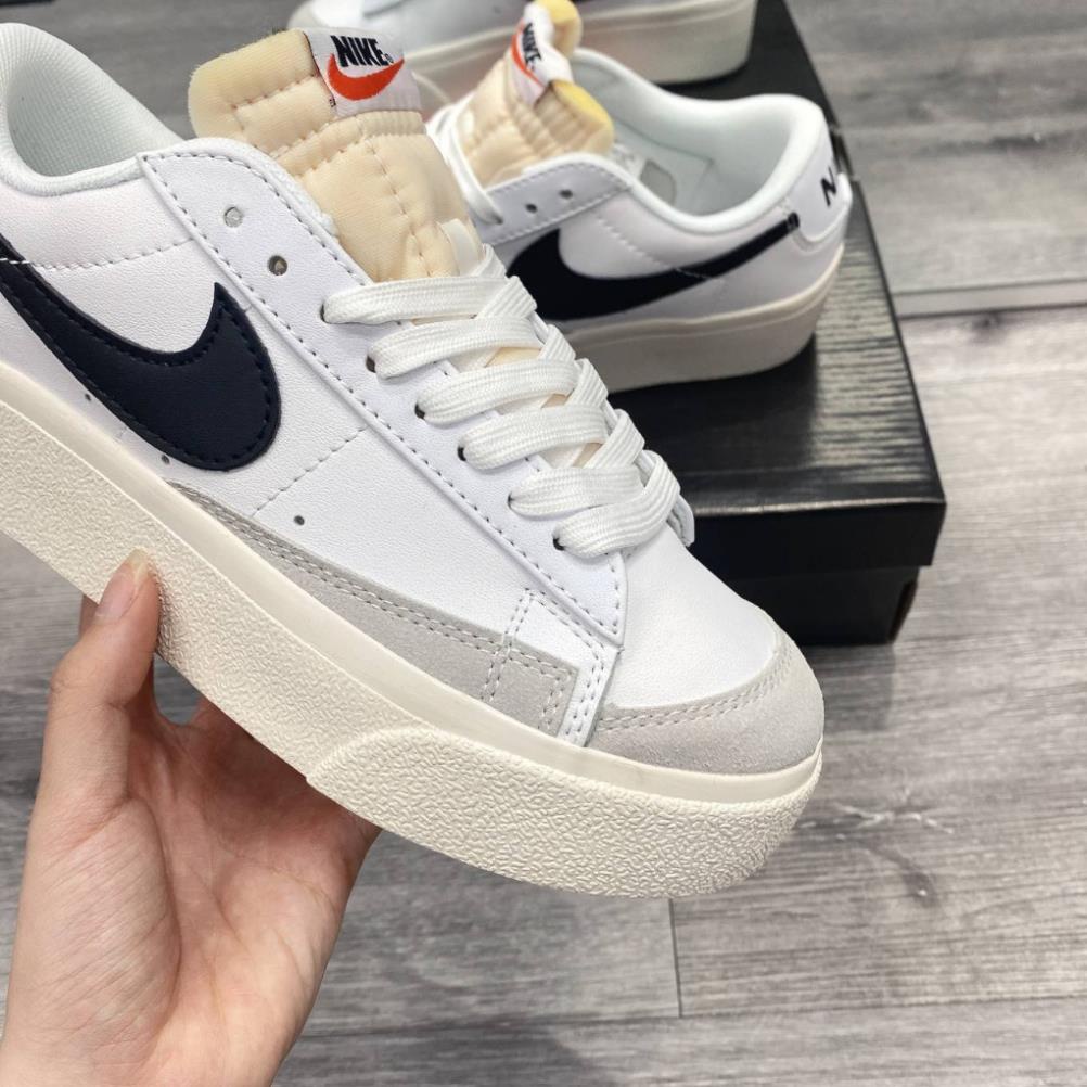 GIÀY THỂ THAO BLAZER PLATFORM ĐẾ CAO TRẮNG ĐEN Giày Blazer Low Platform “White/Black” đế cao