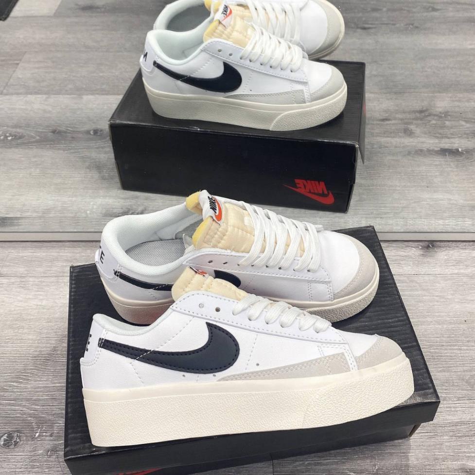 GIÀY THỂ THAO BLAZER PLATFORM ĐẾ CAO TRẮNG ĐEN Giày Blazer Low Platform “White/Black” đế cao
