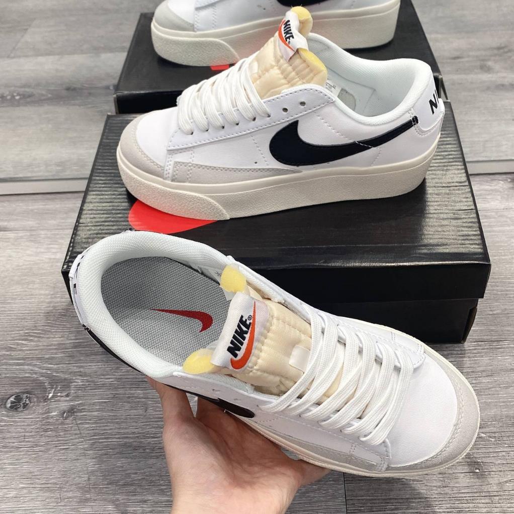 GIÀY THỂ THAO BLAZER PLATFORM ĐẾ CAO TRẮNG ĐEN Giày Blazer Low Platform “White/Black” đế cao