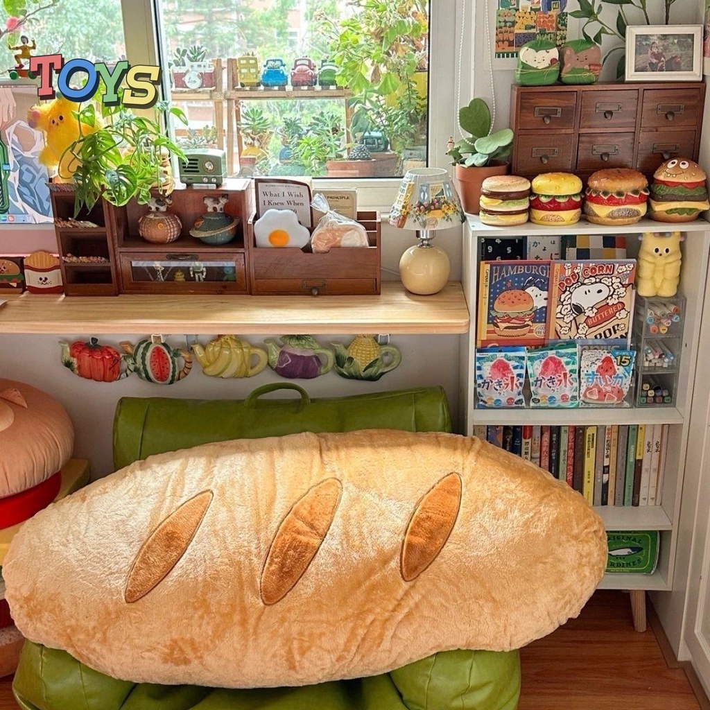 Xiaohongshu Gối Ôm Dài Hình Bánh Mì Có Thể Tháo Rời Và Giặt Rửa
