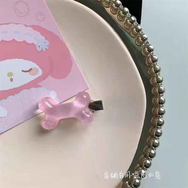 Eadwear dễ thương đẹp lấp lánh pha lê xương kẹp tóc nguyên bản esapanese và esorean văn hóa phụ dễ thương ngọt ngào phong cách sian bangs