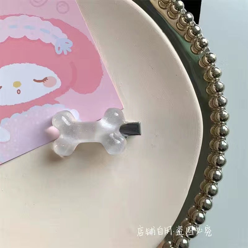 Eadwear dễ thương đẹp lấp lánh pha lê xương kẹp tóc nguyên bản esapanese và esorean văn hóa phụ dễ thương ngọt ngào phong cách sian bangs