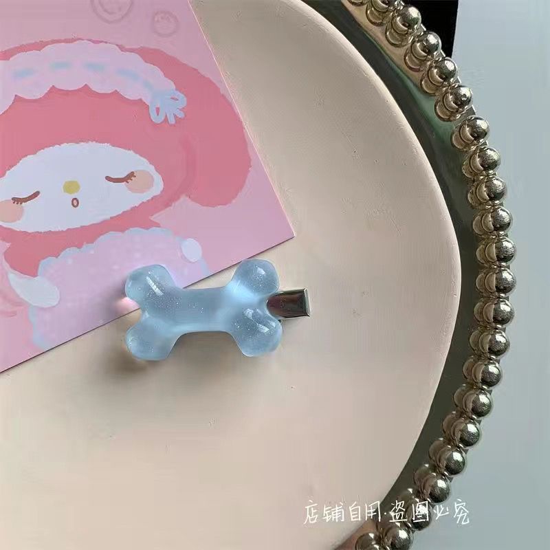 Eadwear dễ thương đẹp lấp lánh pha lê xương kẹp tóc nguyên bản esapanese và esorean văn hóa phụ dễ thương ngọt ngào phong cách sian bangs