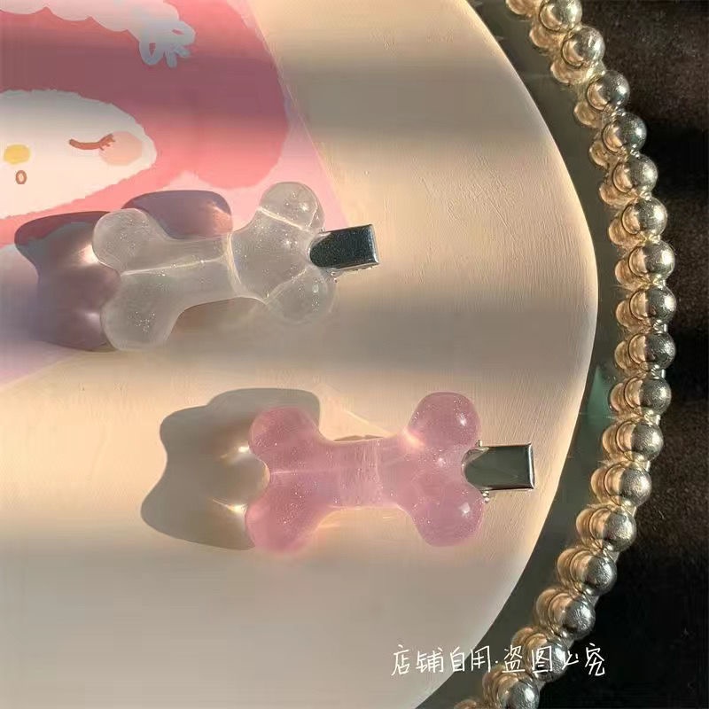 Eadwear dễ thương đẹp lấp lánh pha lê xương kẹp tóc nguyên bản esapanese và esorean văn hóa phụ dễ thương ngọt ngào phong cách sian bangs