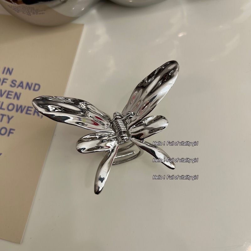 Trang phục lấp đầy bầu không khí, cuộc sống là của riêng bạn ~ thiết kế bướm kim loại cảm giác đầu kẹp nửa cà vạt ngọt ngào mát mẻ nhỏ cli