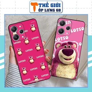 Ốp lưng Xiaomi Redmi 12 hình i am lotso, gấu strawberry dâu siêu cute