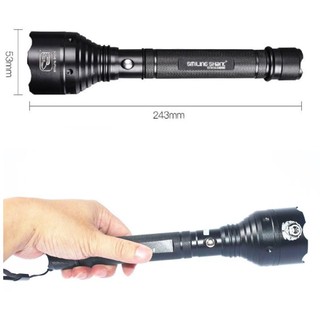 Đèn pin siêu sáng sạc tích điện kèm 1 pin sạc 7.800mah + 1 cục sạc điện loại dài 24cm cho bảo vệ mã k9.38002