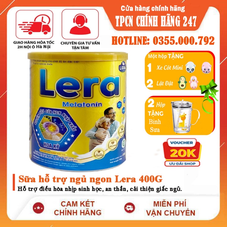 Sữa hỗ trợ ngủ ngon Lera 900g - Sữa non cao cấp cải thiện giấc ngủ