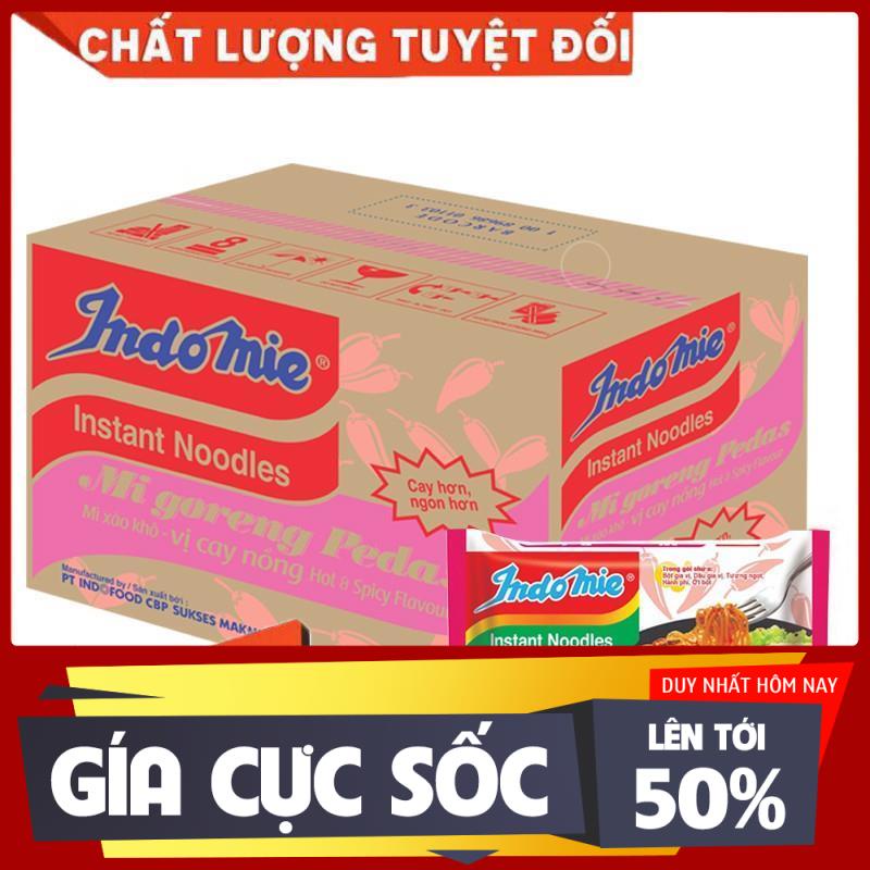 Thùng 40 gói Mì Goreng Pedas Indo Mie Vị Cay Nồng 79g/gói
