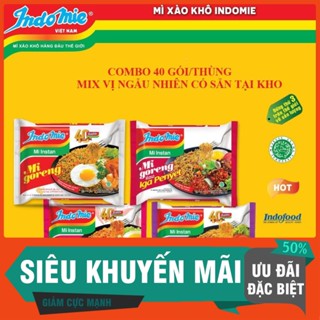[HOT] [Siêu Sale] Thùng 40 gói mì xào khô indomie goreng - mix ngẫu nhiên(có sẳn)
