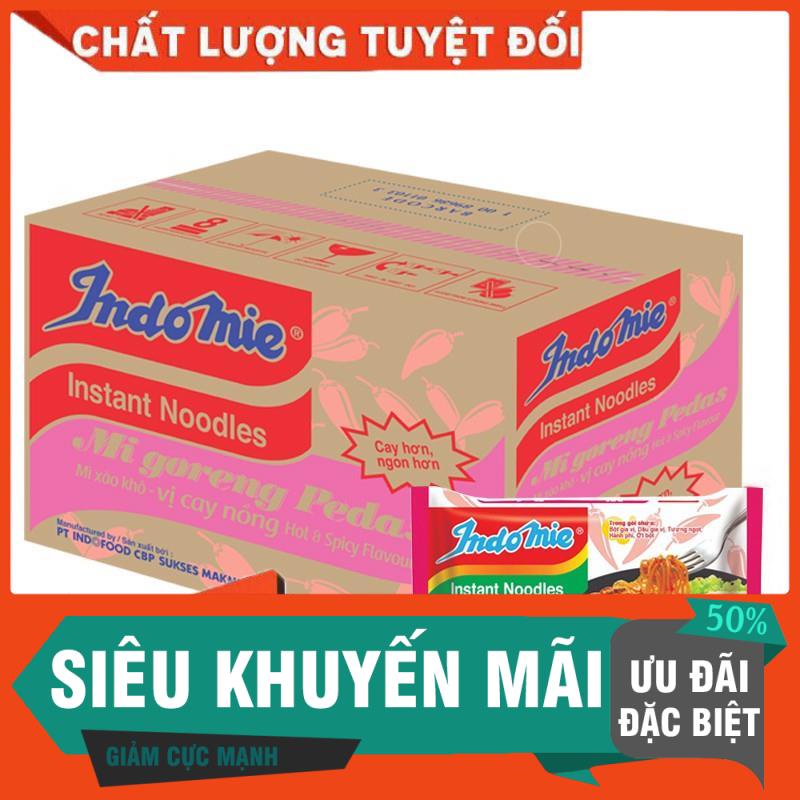 Thùng 40 gói Mì Goreng Pedas Indo Mie Vị Cay Nồng 79g/gói