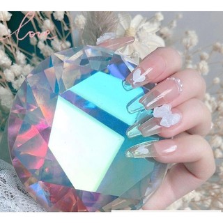 Đá hình kim cương chụp mẫu ảnh , phụ kiện trang trí móng