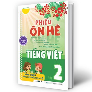 Sách - Phiếu ôn hè Tiếng Việt lớp 2 - Theo trương trình giáo dục mới