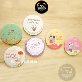 (quà tặng) Gương Mini Sỉ Dễ Thương Trang Điểm Hàn Quốc - Gương Tròn Mini Bỏ Túi