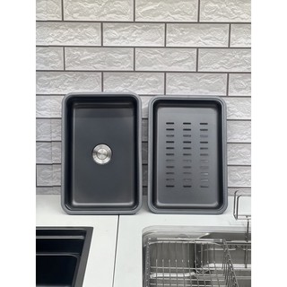Rổ Chậu INOX gác Bồn Rửa Chén Bát