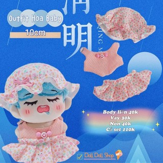 Outfit cho doll 10cm