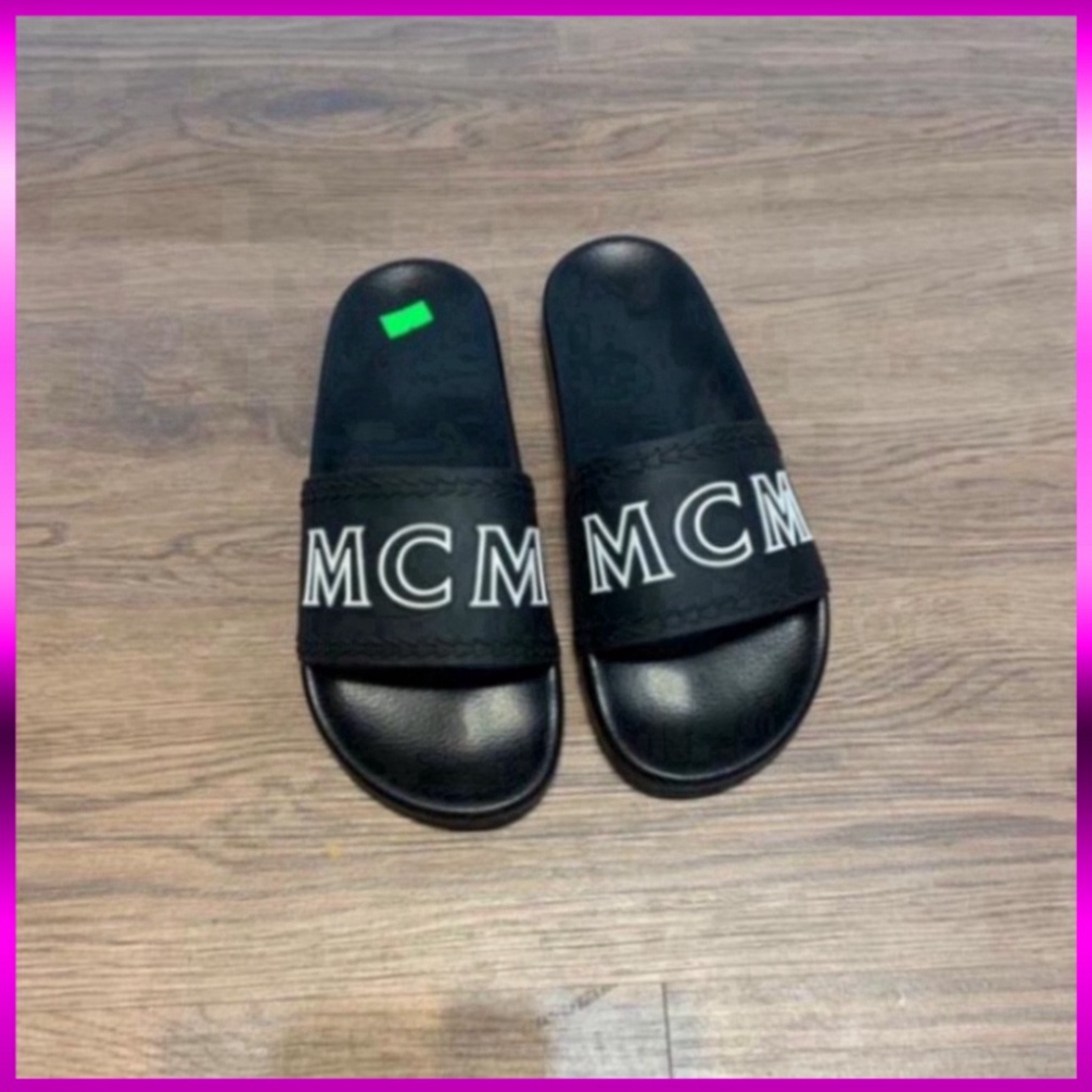 1994 UNI LOVE Dép Nam Mcm Đế Cao Su Chữ Dập Nổi - Dép Quai Ngang MCM Chữ Nổi Cho Nam boutique Xmenshop vvvvv ABCC 2001
