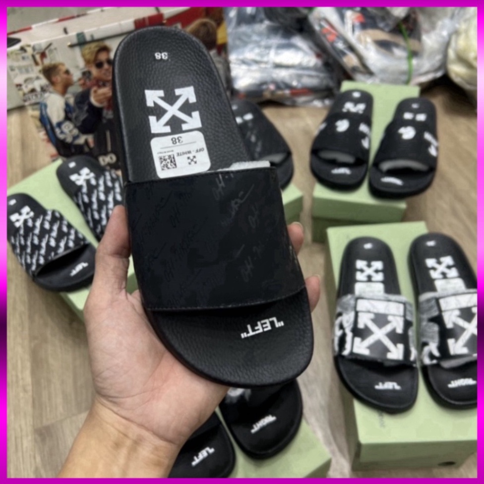 1994 UNI LOVE Dép lê nam quai ngang LBT da PU in chữ 7 màu phối tag đinh đen viền quai siêu rẻ đẹp mẫu hot 2023 vvvvv