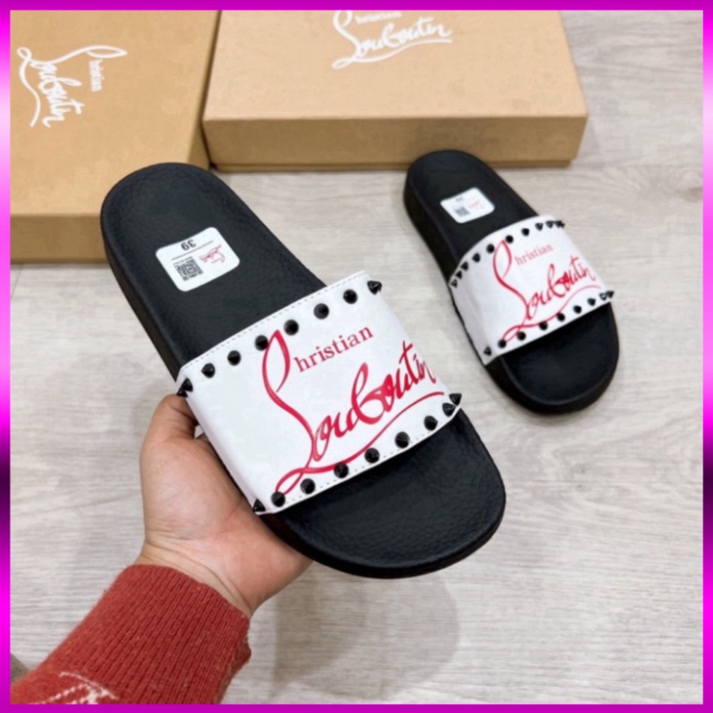 1994 UNI LOVE Dép Nam Nữ LBT đính đinh có hộp kèm siêu nét - Dép lê nam cao cấp vvvvv ABCC 2001