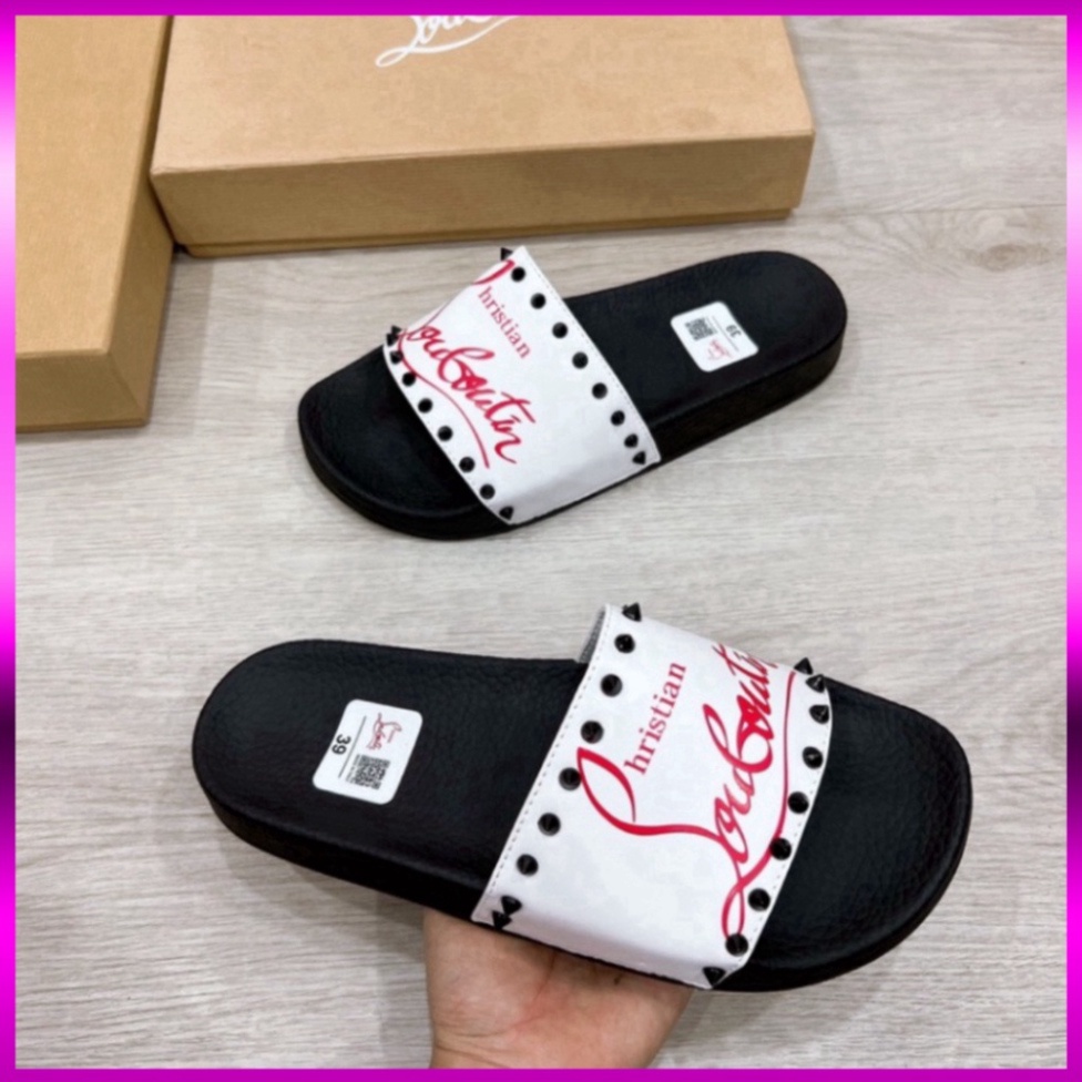 1994 UNI LOVE Dép Nam Nữ LBT đính đinh có hộp kèm siêu nét - Dép lê nam cao cấp vvvvv ABCC 2001