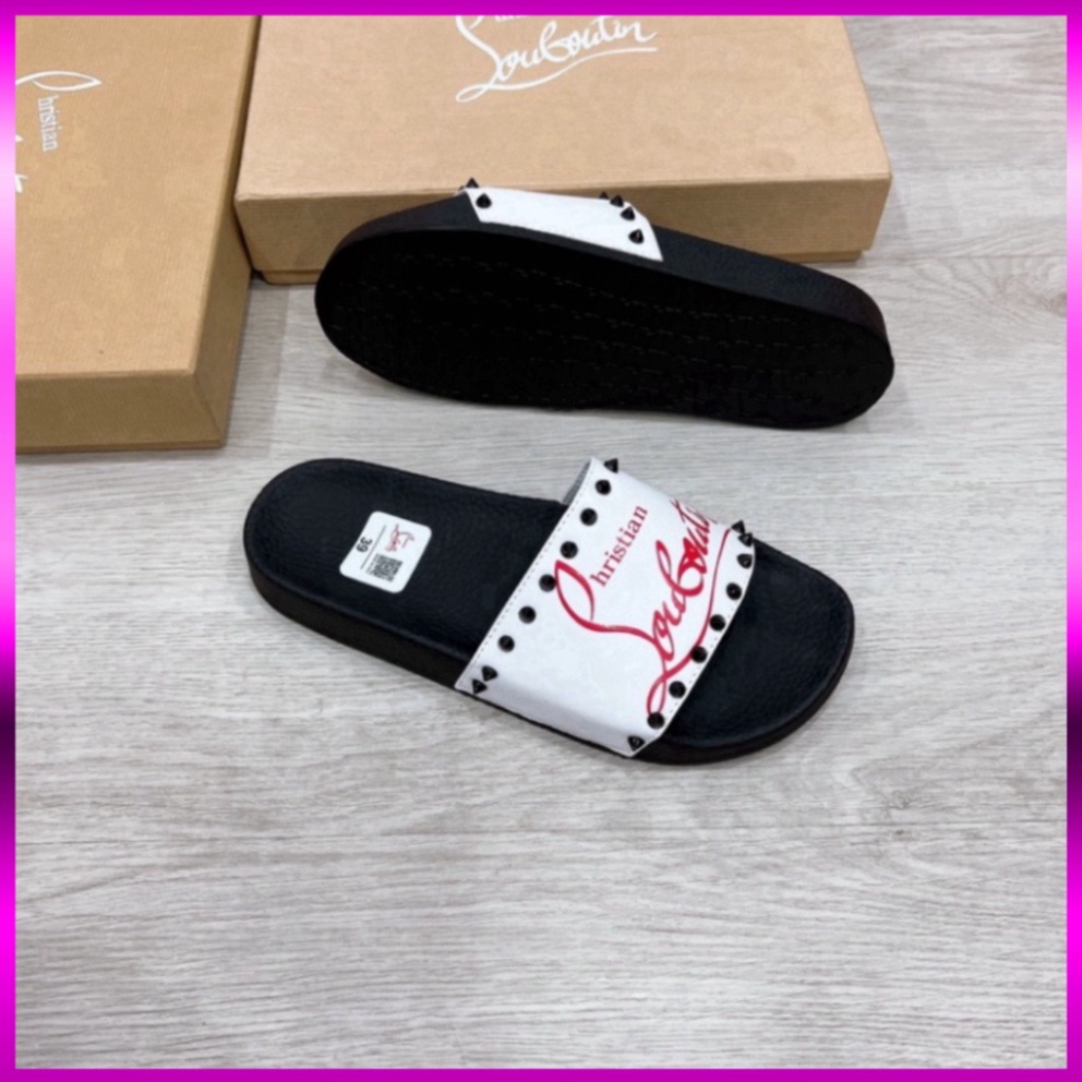 1994 UNI LOVE Dép Nam Nữ LBT đính đinh có hộp kèm siêu nét - Dép lê nam cao cấp vvvvv ABCC 2001