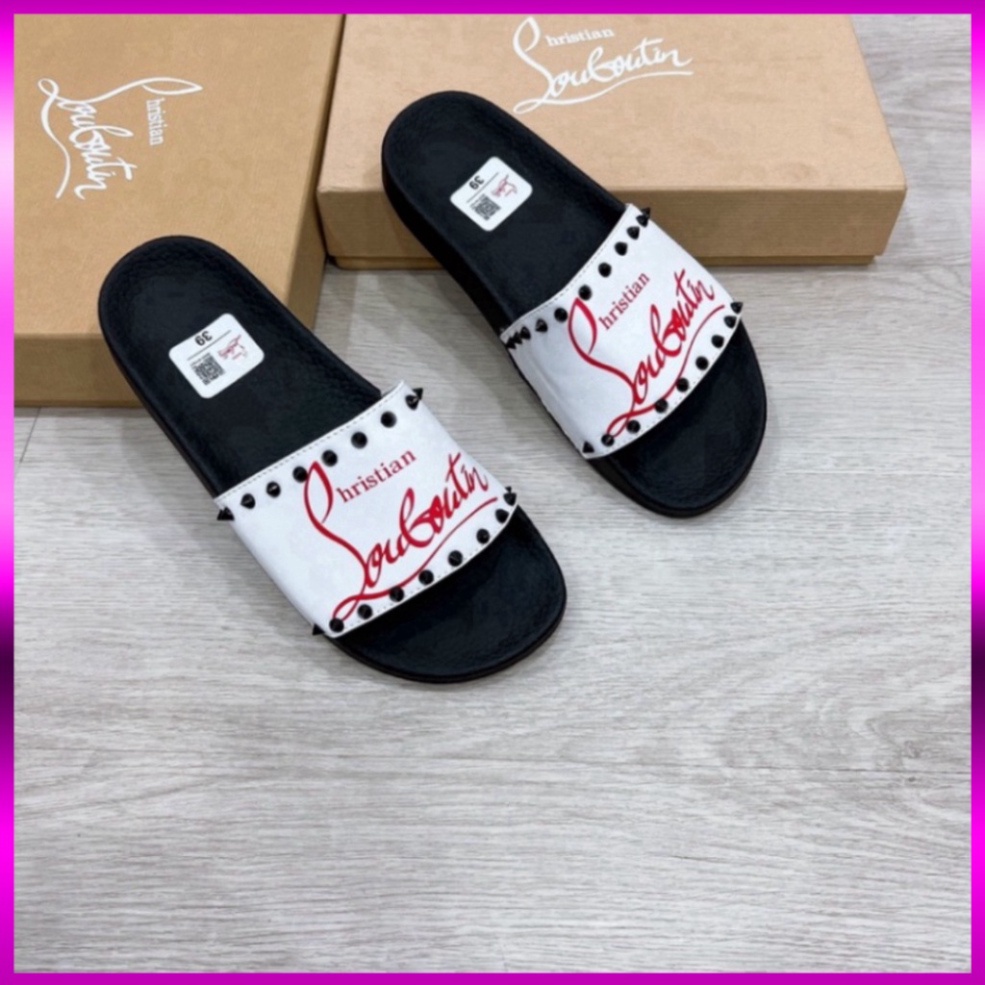 1994 UNI LOVE Dép Nam Nữ LBT đính đinh có hộp kèm siêu nét - Dép lê nam cao cấp vvvvv ABCC 2001