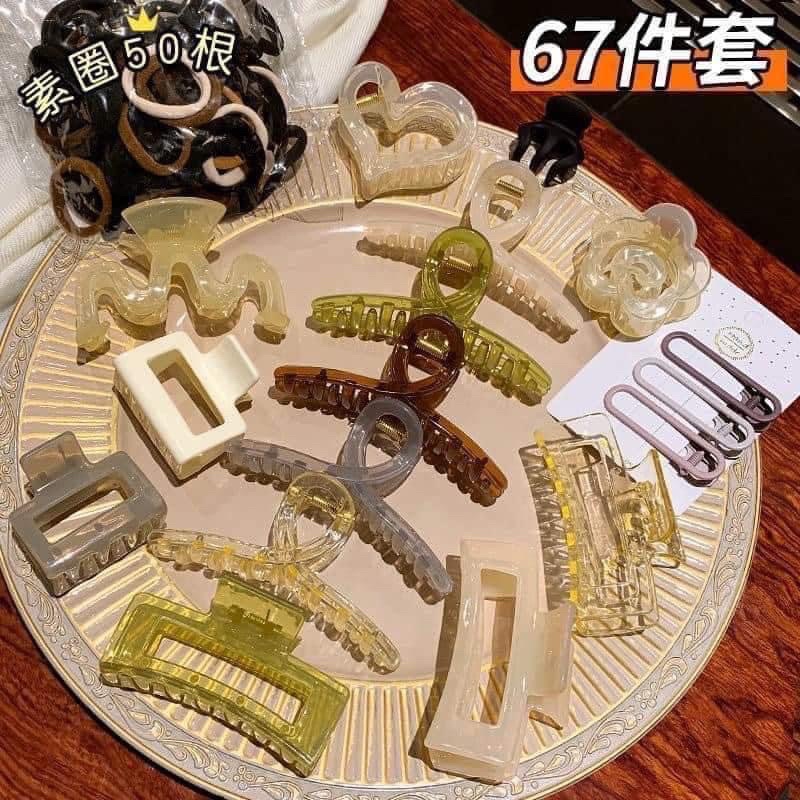 set kẹp tóc 10 chiếc