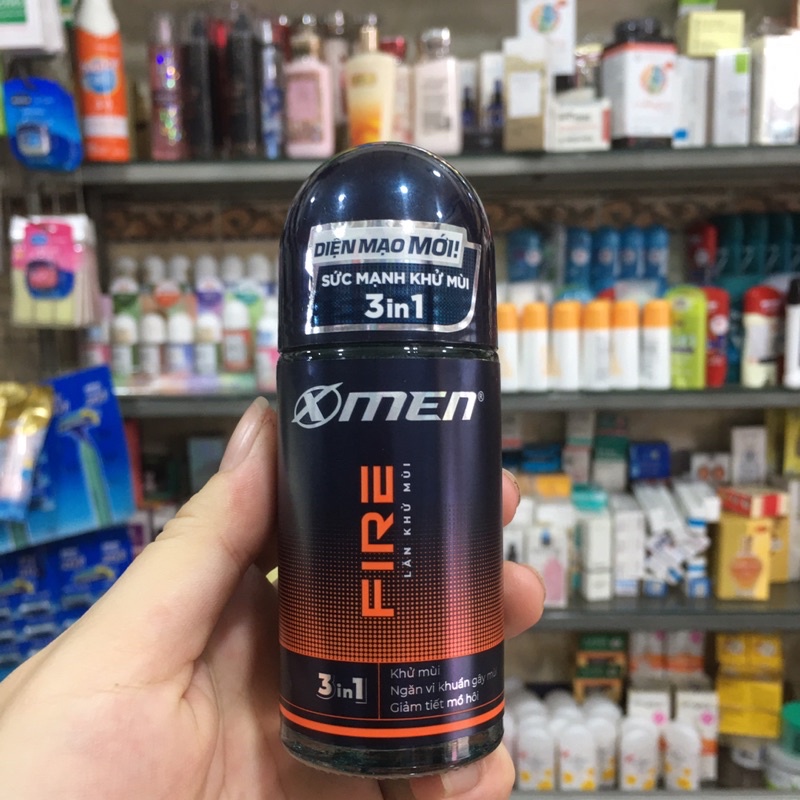 Lăn khử mùi X-Men Fire Active chai 50ml