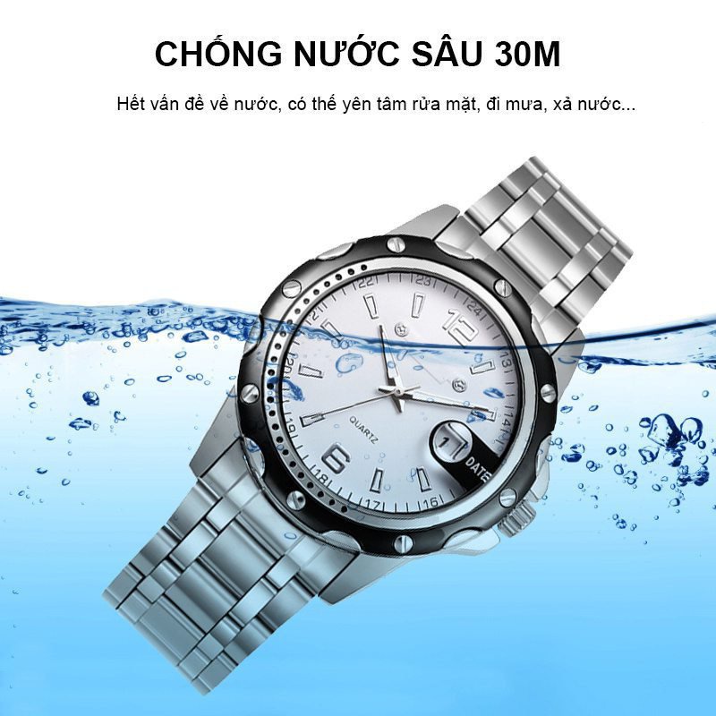 Đồng hồ nam chính hãng thời trang đồng hồ kim seiko chống nước Đồng hồ xem đồng hồ nam dây da