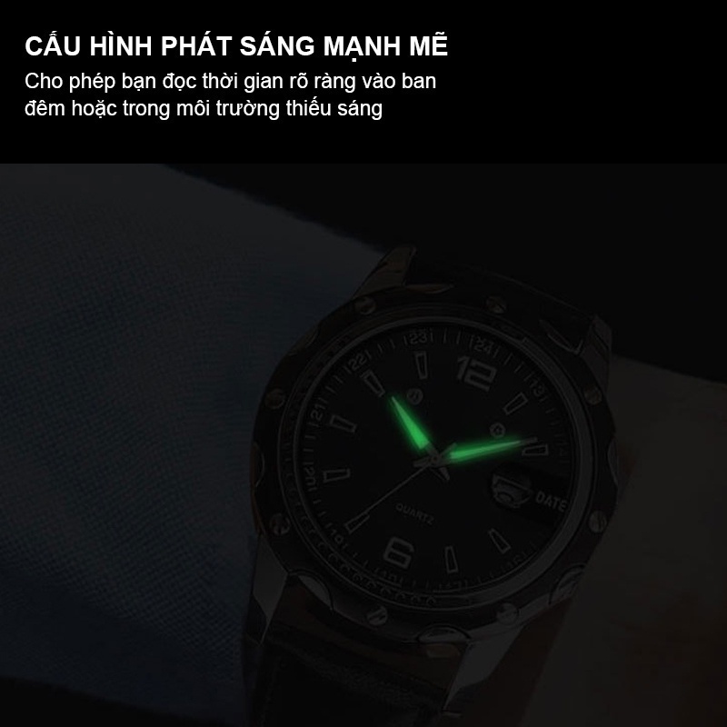 Đồng hồ nam chính hãng thời trang đồng hồ kim seiko chống nước Đồng hồ xem đồng hồ nam dây da