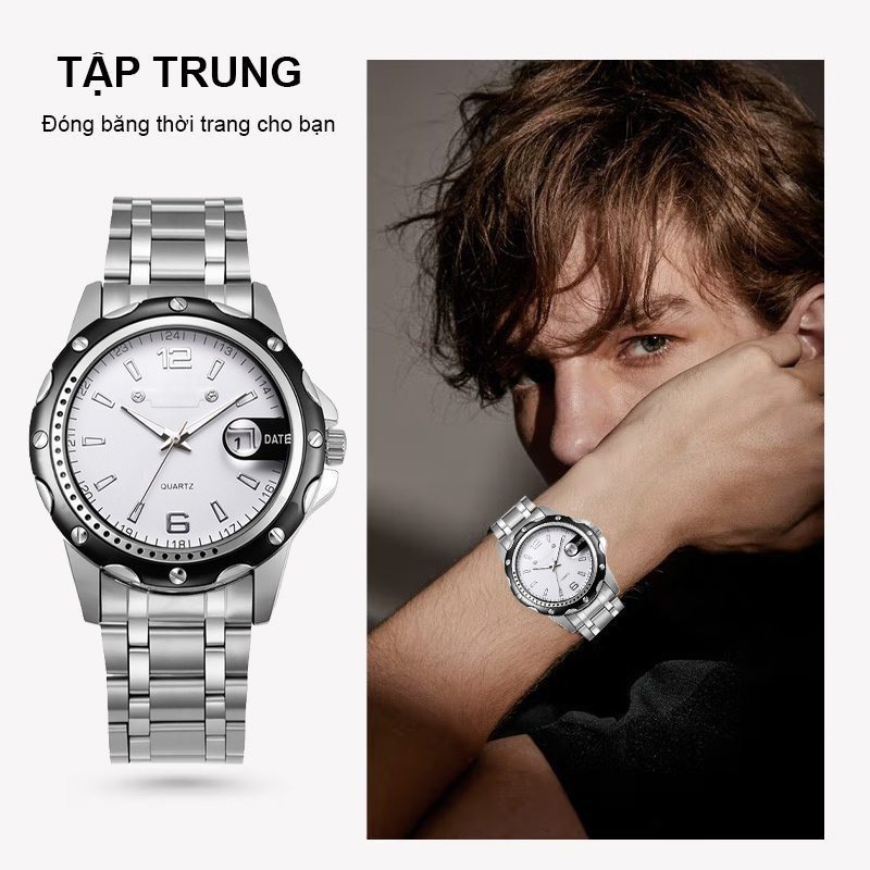 Đồng hồ nam chính hãng thời trang đồng hồ kim seiko chống nước Đồng hồ xem đồng hồ nam dây da