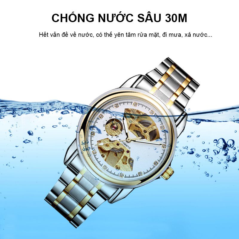 Đồng hồ cơ nam  đồng hồ chống nước  đồng hồ orient nam  đồng hồ nam dây thép  đồng hồ nam dây 00