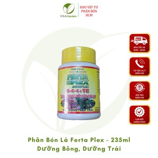 Phân Bón Ferta Plex Dịch Cá 0-4-4 235ml Giúp ngọn cây vươn dài, mập, mạnh, dưỡng cây, dưỡng lá xanh tốt