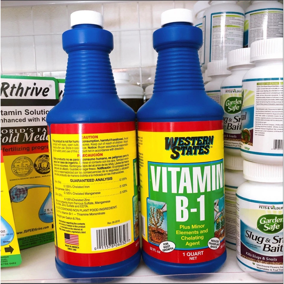 Phân bón lá LIQUINOX WESTERN STATES VITAMIN B1 chai 01 lít
