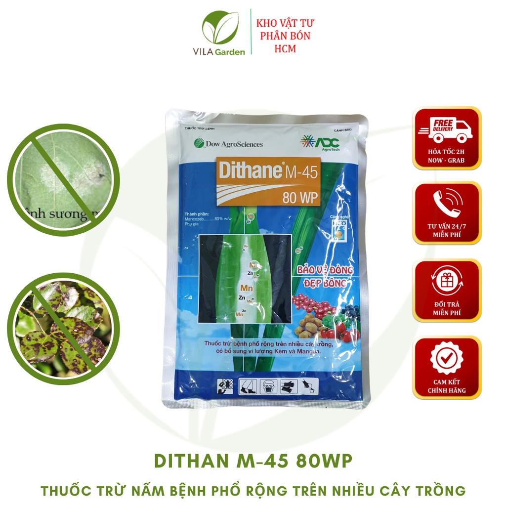 Chế Phẩm Trừ Bệnh Cây Trồng Dithane M45 80WP ( gói 250g )