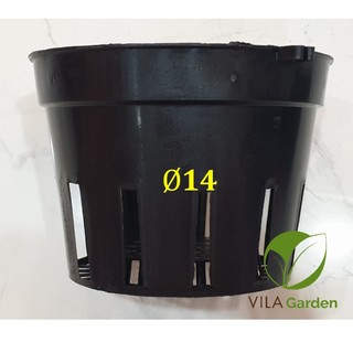 (COMBO 10) Chậu Nhựa Đen Trồng Hoa Lan, Cây Cảnh F14