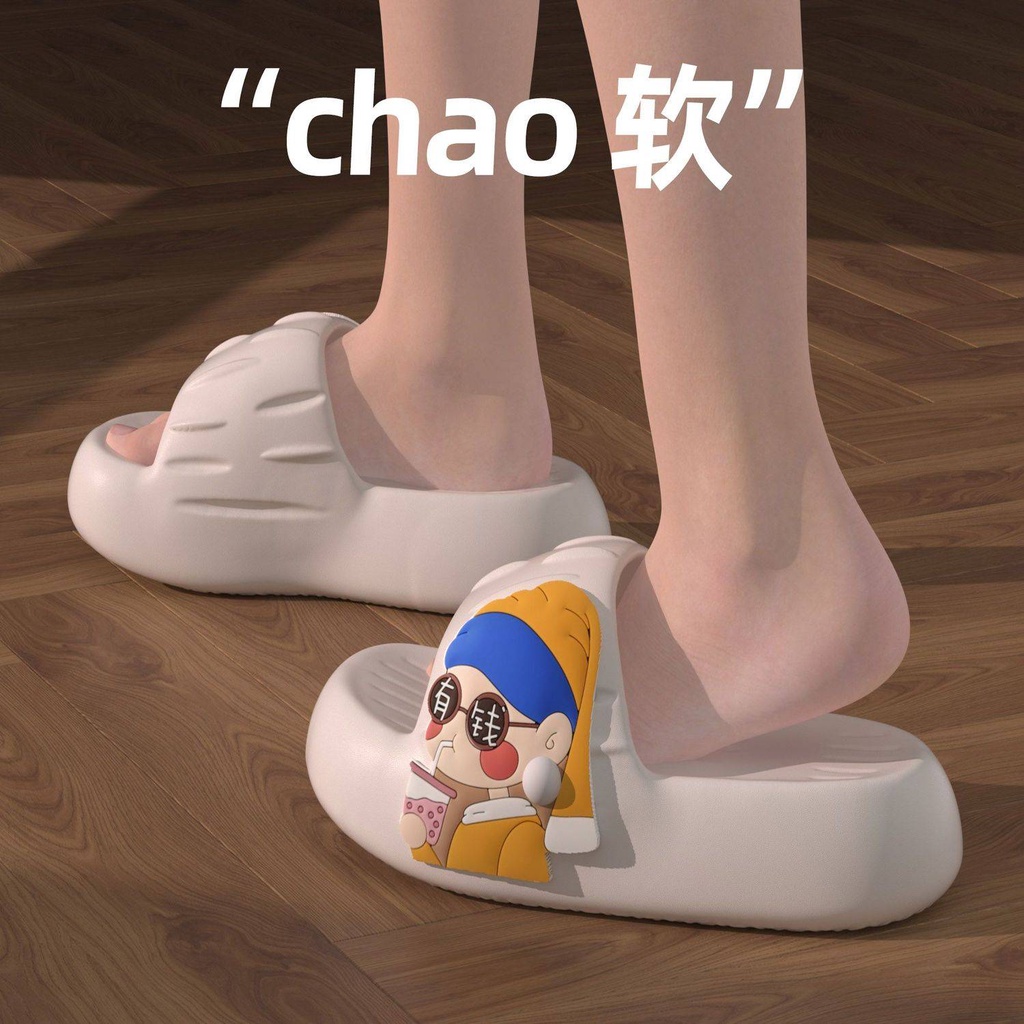 Dép Đế Dày Chống Trượt Thời Trang Mùa Hè Dễ Thương Dành Cho Nữ