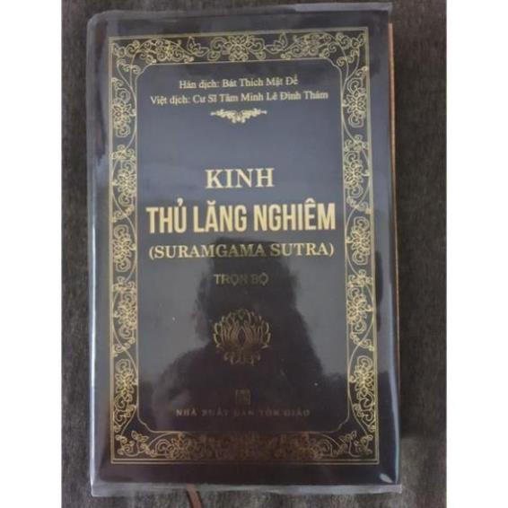Tặng hình, Trọn bộ Kinh Thủ Lăng Nghiêm 2 mẫu bìa cứng cực đẹp - NXB TÔN GIÁO (Tâm Minh)