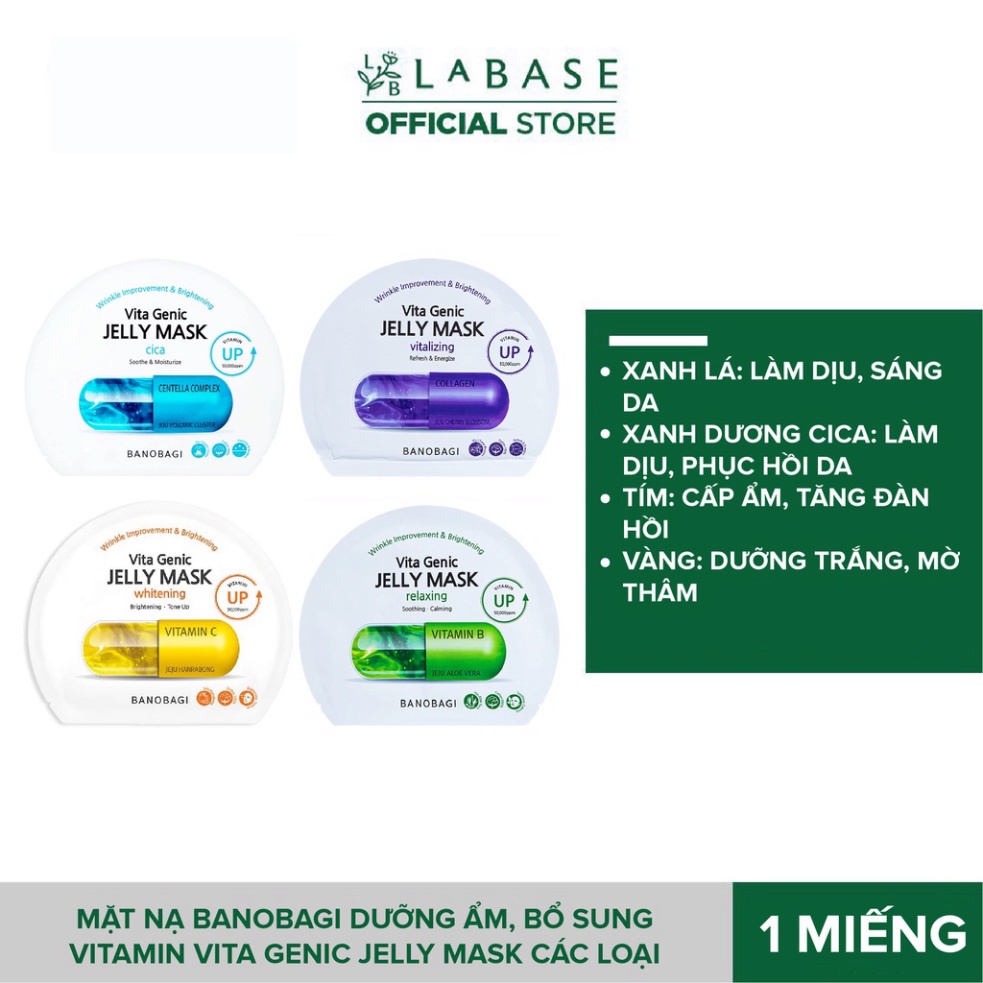 Mặt nạ Banobagi dưỡng ẩm, bổ sung Vitamin Vita Genic Jelly Mask các loại  30g - VK.cosmetic