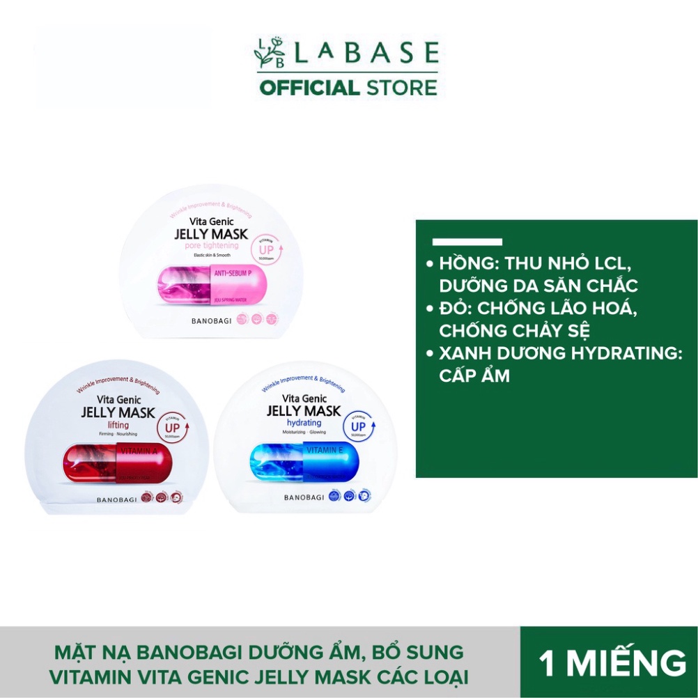 Mặt nạ Banobagi dưỡng ẩm, bổ sung Vitamin Vita Genic Jelly Mask các loại  30g - VK.cosmetic