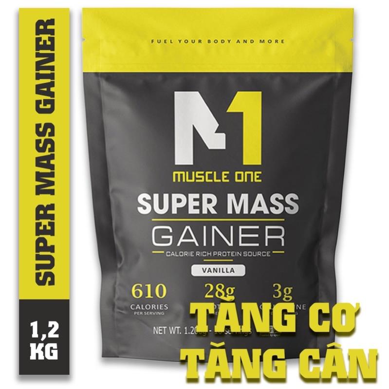 Sữa tăng cân Super Mass, tăng cân tăng cơ MUSCLE ONE 1,2kg