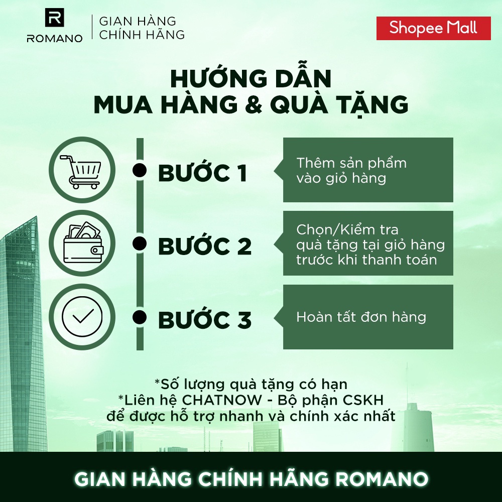 Combo nước hoa Romano hương Classic 50ml và 18ml