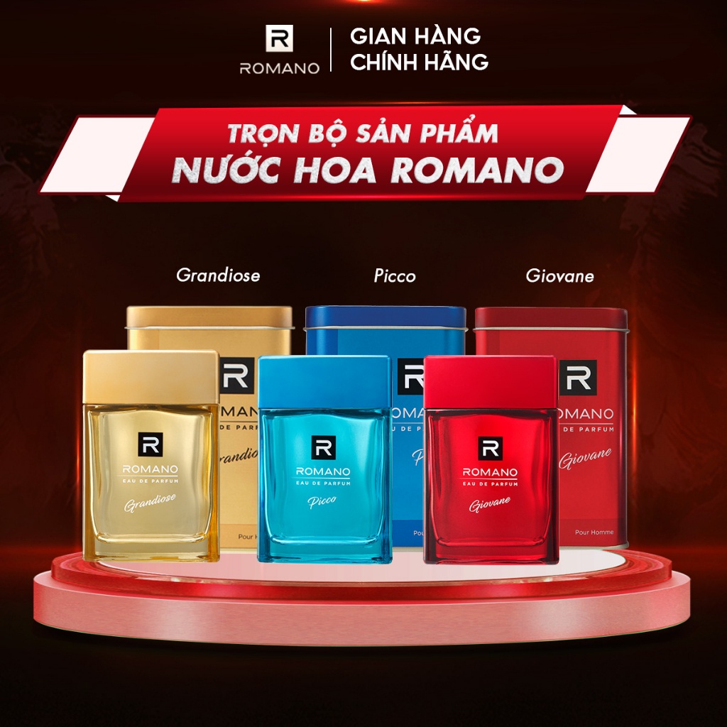 [MUA LÀ CÓ QUÀ] Nước Hoa Cao Cấp Dành Cho Nam EDP Giovane Romano 100ML