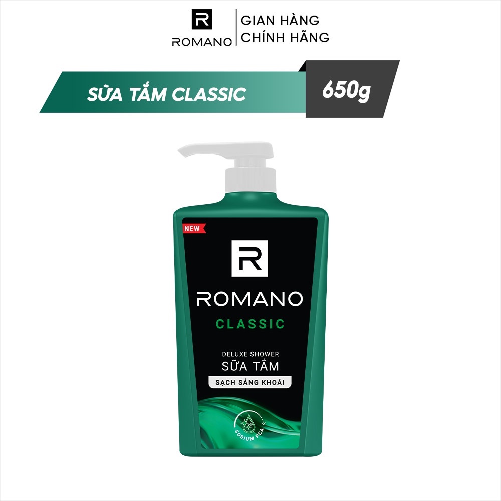 [Brand Membership] Sữa tắm Romano hương nước hoa Classic 650g