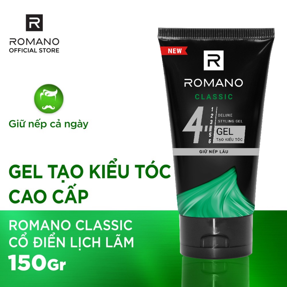 Gel vuốt tóc Romano Classic 150g