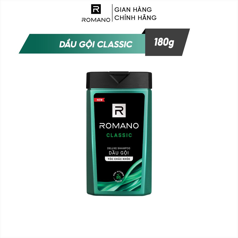 [HB GIFT] Dầu gội hương nước hoa Romano Classic 180g